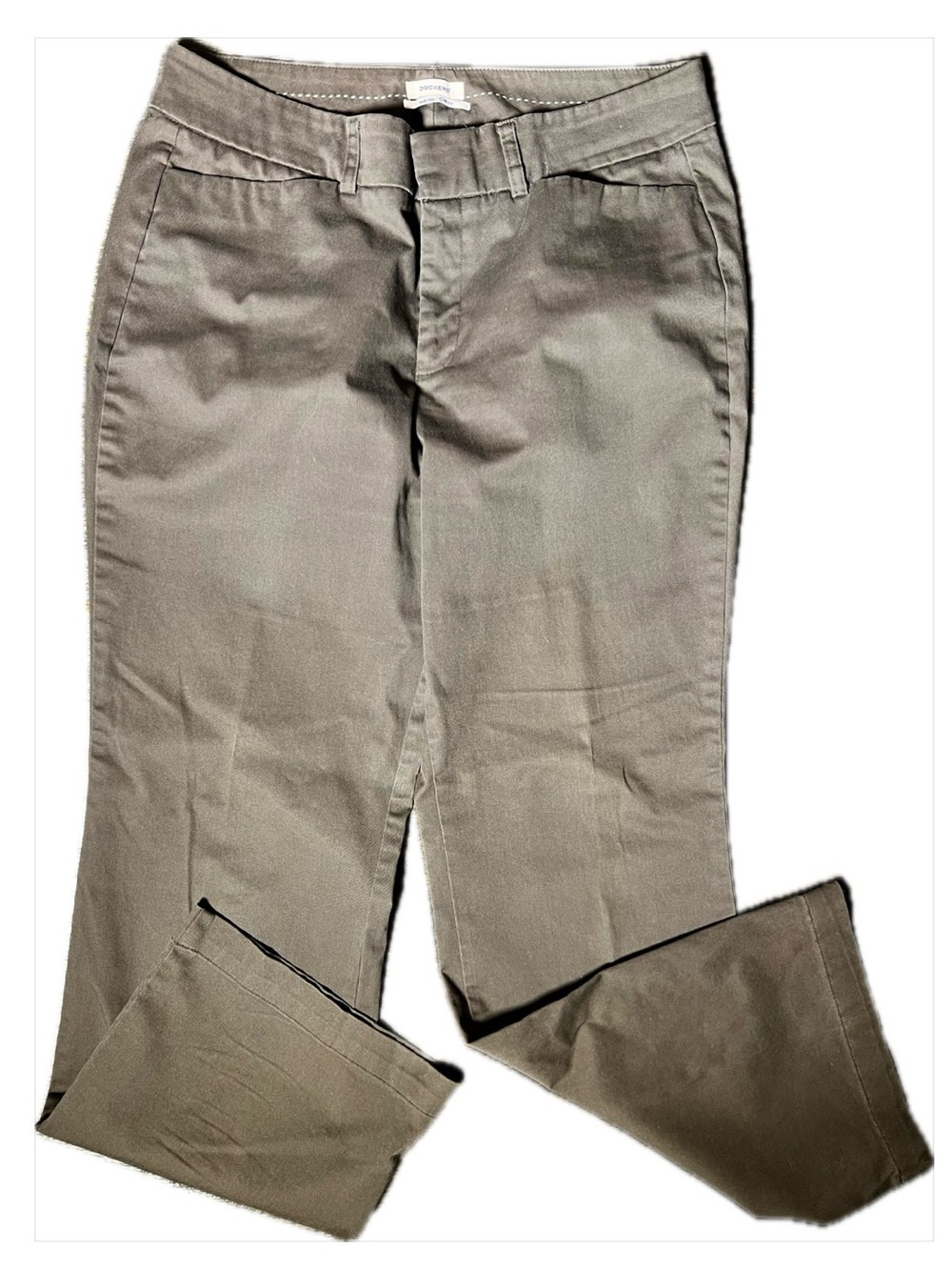 Dockers Brown Mid Rise Curvy Dress Pants